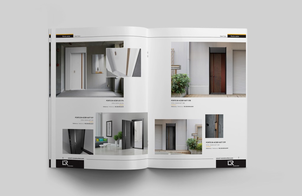 Katalog iç sayfa tasarımları