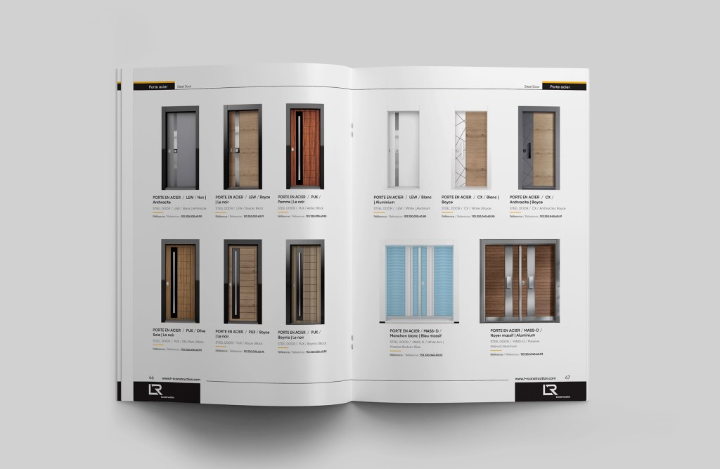 Katalog iç sayfa tasarımları