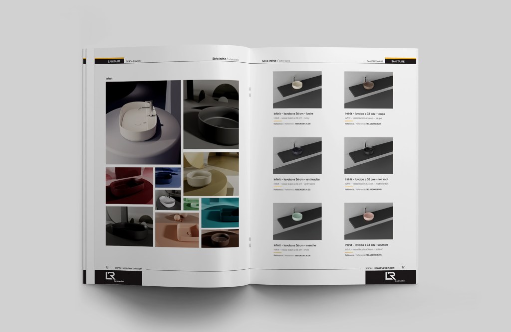 Katalog iç sayfa tasarımları