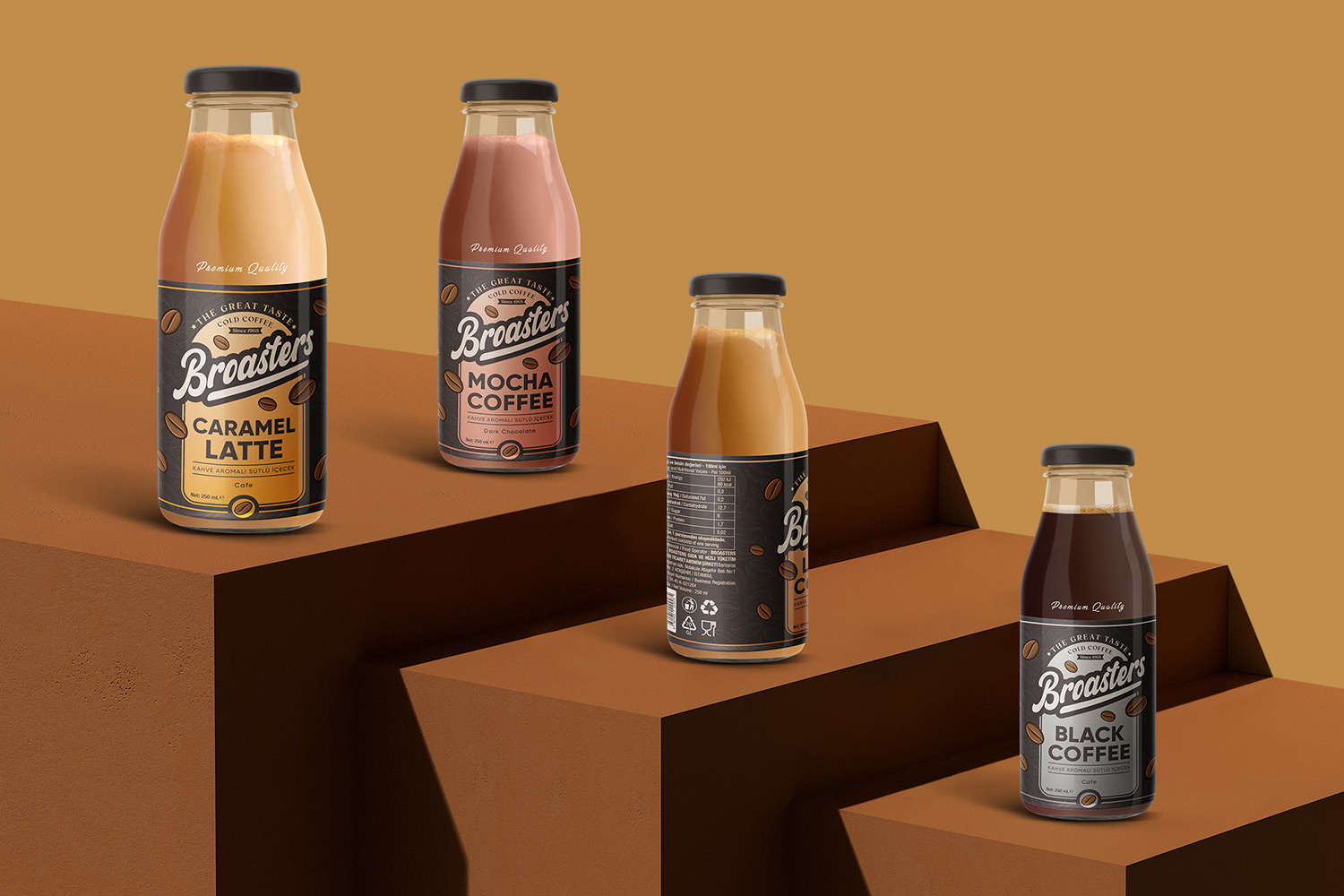 Cam şişe etiket tasarımı