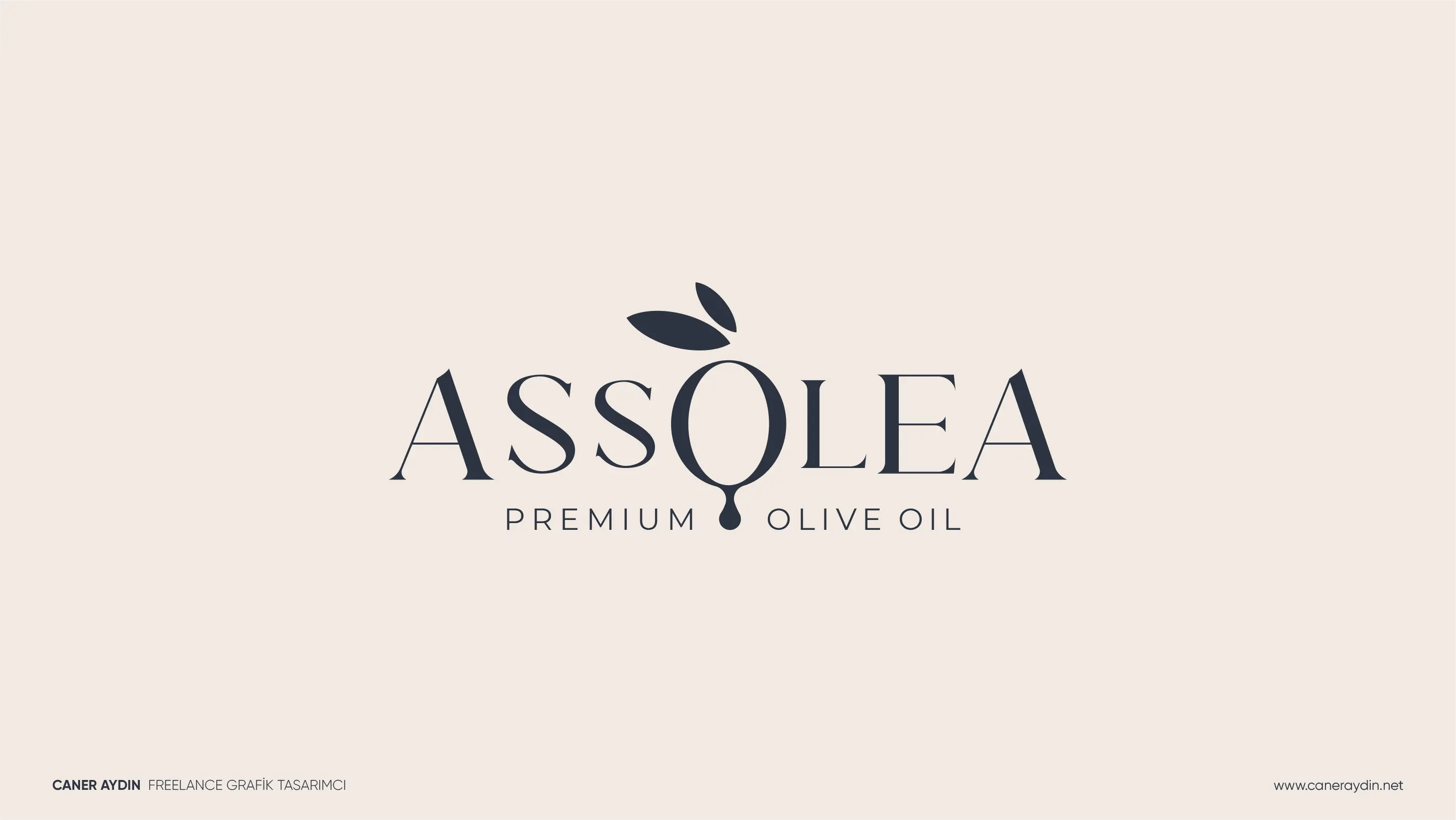 Assolea Premium Olive Oil markası için hazırlanan zeytinyağı logo tasarımı