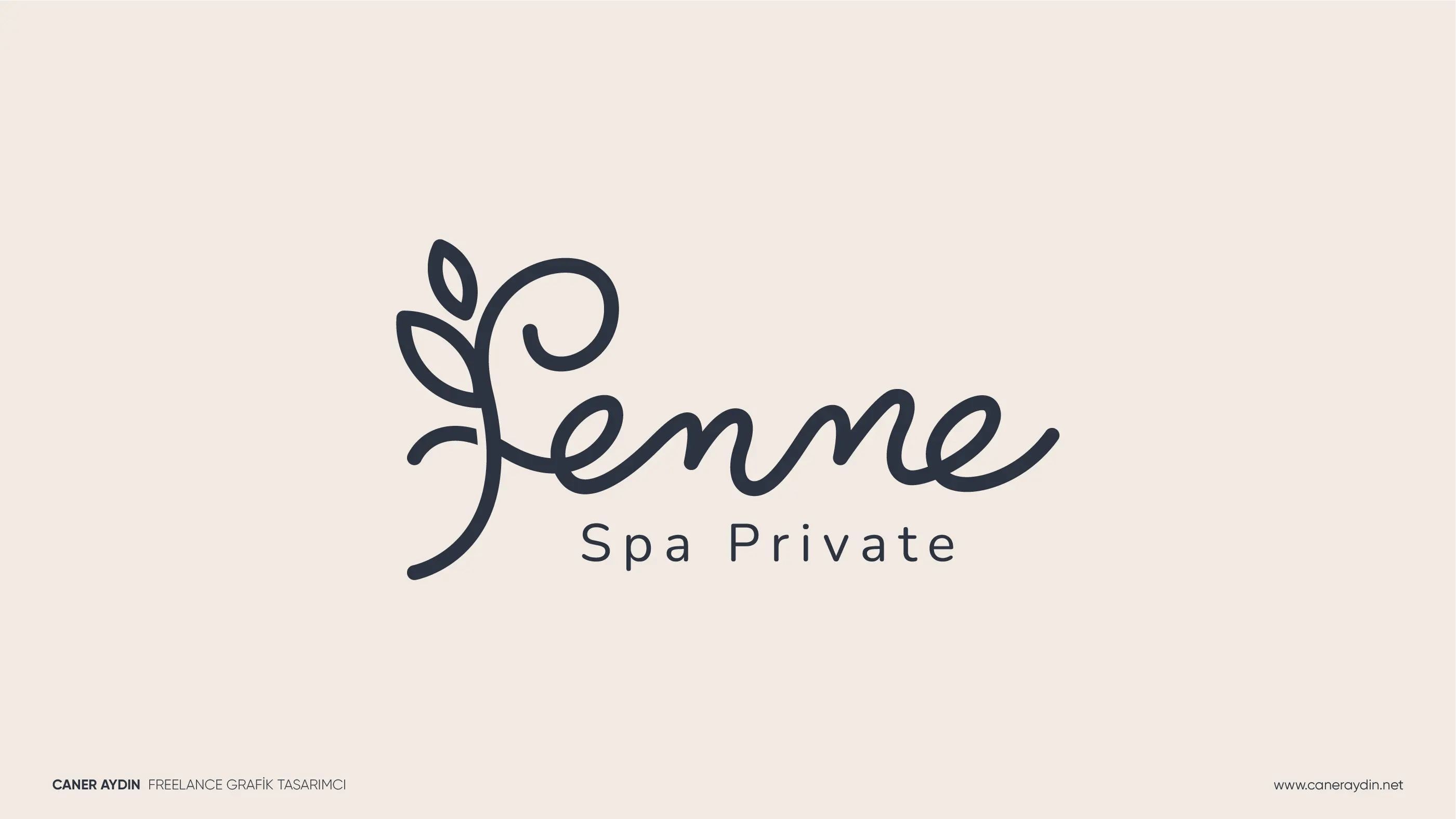 Femme Spa için hazırlanan spa ve masaj salonu logo tasarımı