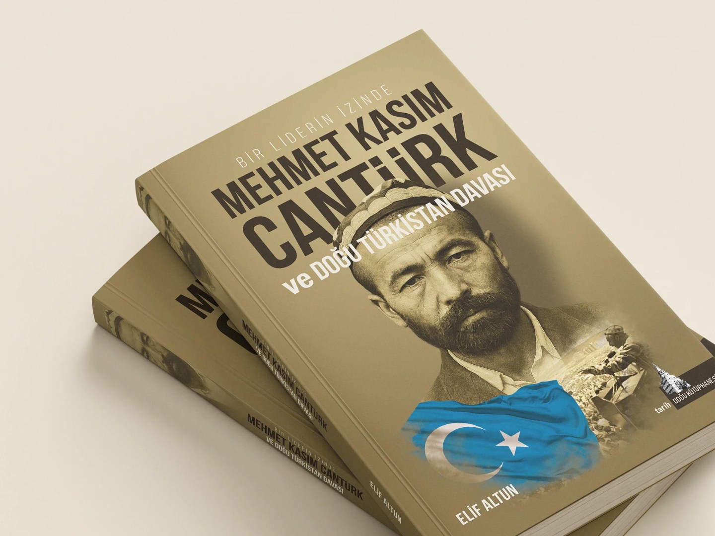 Mehmet Kasım Cantürk ve Doğu Türkistan Davası kitap kapak tasarımı