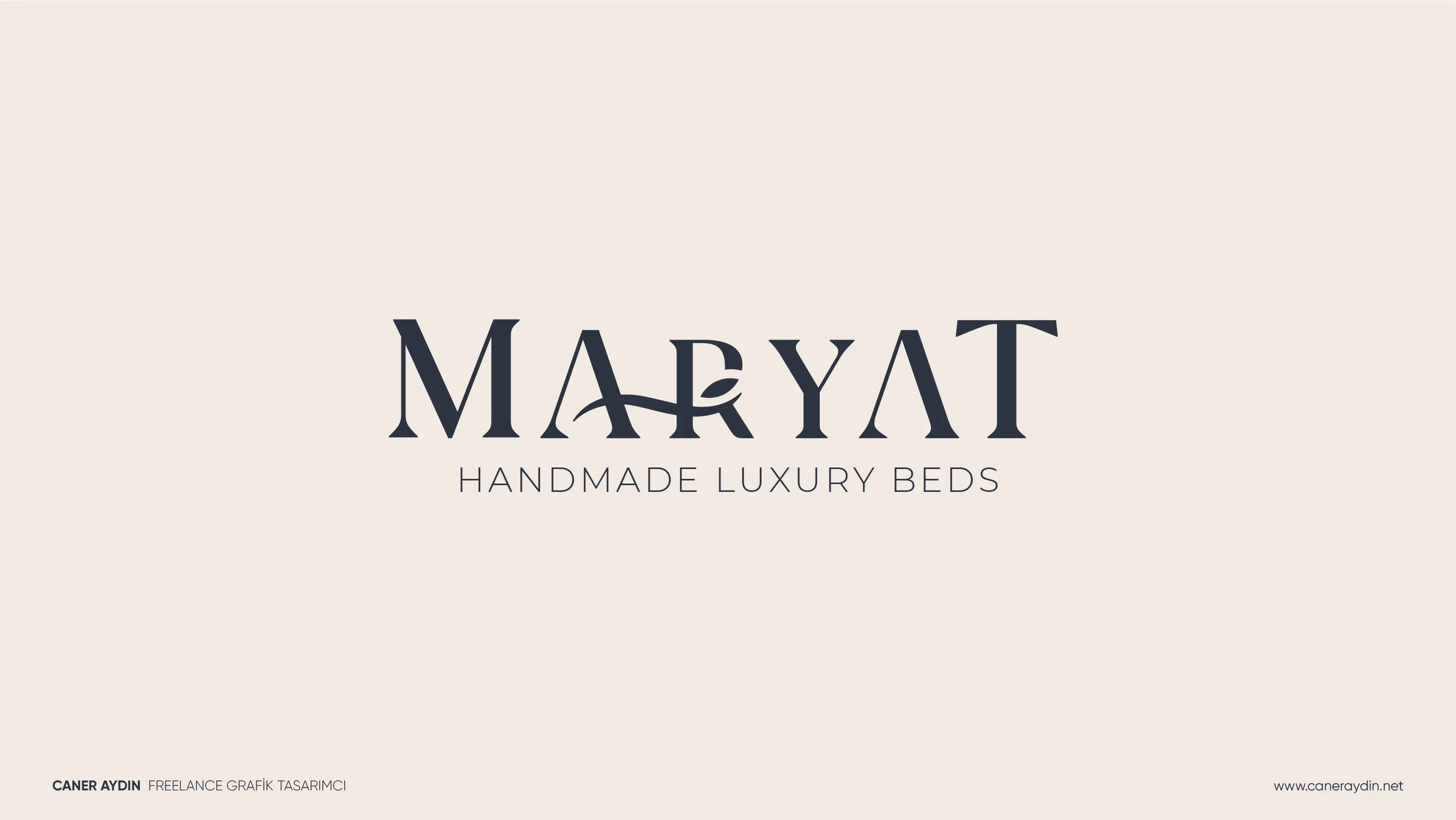 Maryat Handmade Luxury Beds markası için hazırlanan logo tasarımı