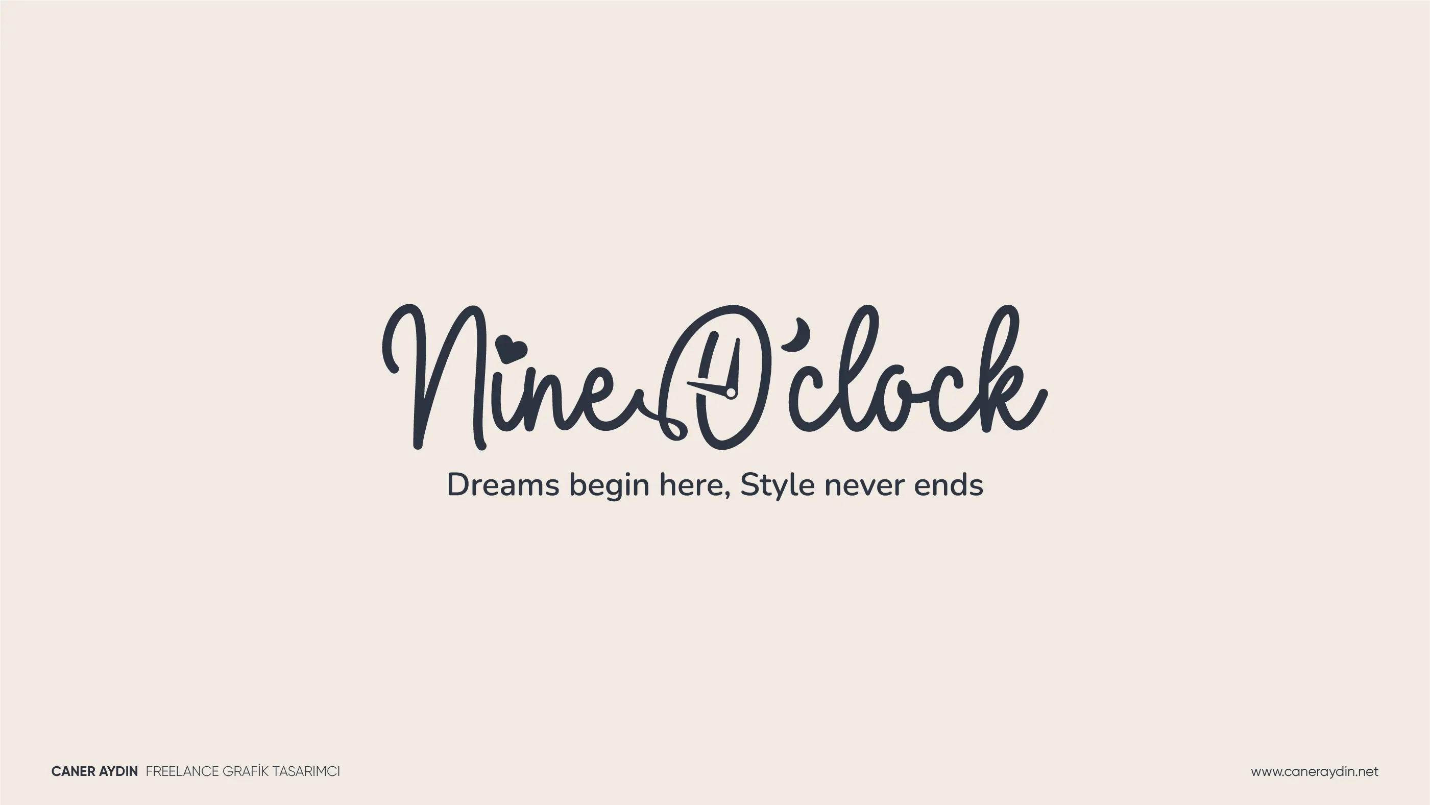Nine O'Clock bebek ürünleri markası için logo tasarımı