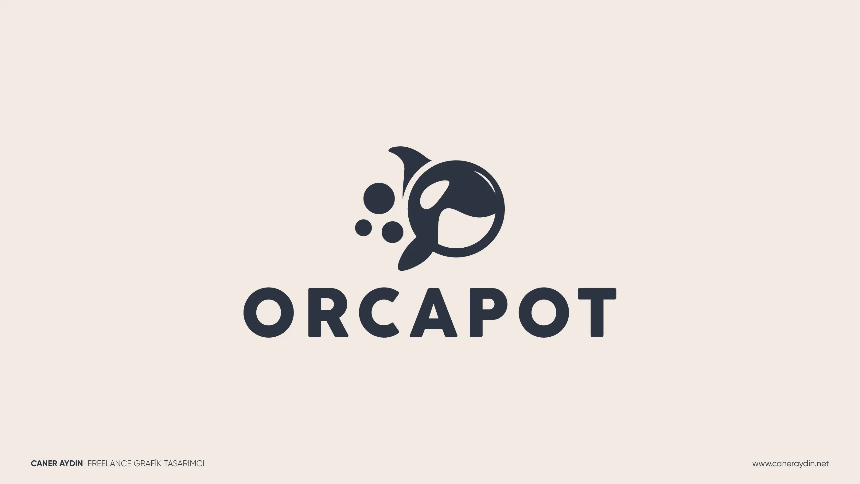 Orcapot yazılım şirketi için hazırlanan logo tasarımı