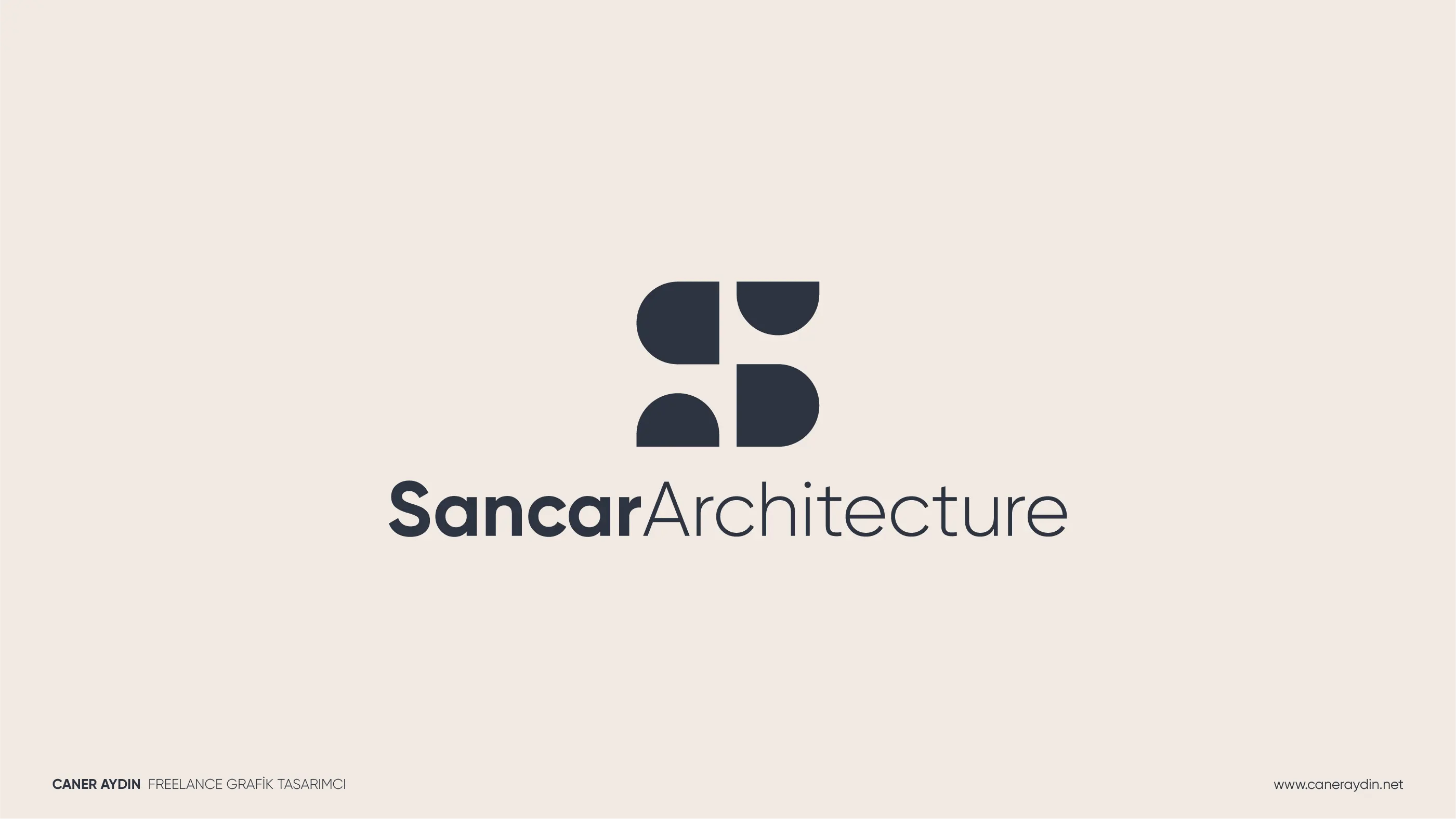 Sancar Architecture için hazırlanan mimarlık logo tasarımı