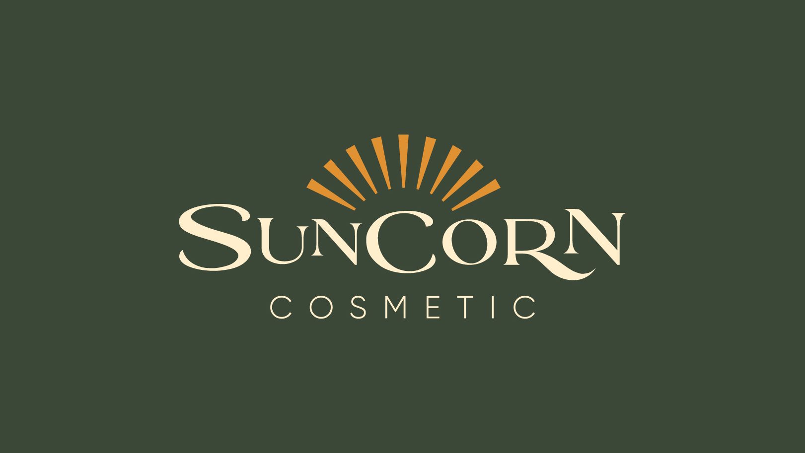SunCorn Cosmetic kozmetik markası için hazırlanan logo tasarımı